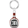 Hot Porte-clés Bugatti En Argent Et Cuir. Porte-clés