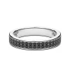 Store Silver And Black Stone Ring. Bagues