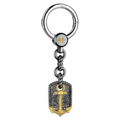 Sale Silver Keychain With Anchor. Porte-clés