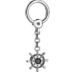 Flash Sale Silver Keychain With Helm Porte-clés
