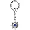 Store Silver Keychain With Helm Porte-clés