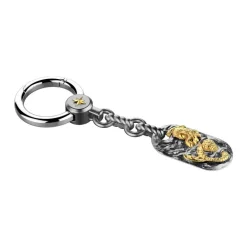 Outlet Silver Keychain With Mermaid. Porte-clés