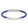 Fashion Zancan Black Silicone Bracelet With Silver Tag And Rose Gold Details. Bracelets