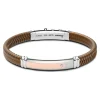 Cheap Zancan Black Silicone Bracelet With Silver Tag And Rose Gold Details. Bracelets