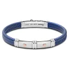 New Zancan Black Silicone Bracelet With Silver Tag And Rose Gold Details. Bracelets
