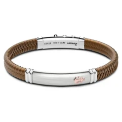 Cheap Zancan Black Silicone Bracelet With Silver Tag And Rose Gold Details. Bracelets