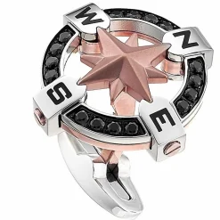 Cheap Zancan Black Steel Cufflinks With Wind Rose. Boutons De Manchette