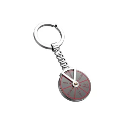 Cheap Zancan Black Steel Keychain With Roulette Porte-clés