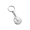 Cheap Zancan Black Steel Keychain With Roulette Porte-clés