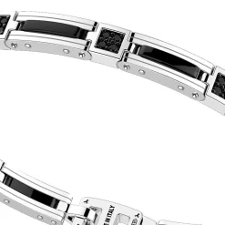Online Zancan Bracelet Made From Silver And Ceramic With Stones. Bracelets