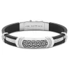 Fashion Zancan Bracelet Made From Silver And Black Silicone With Tag. Bracelets