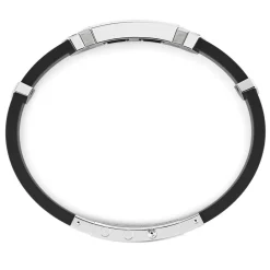 Fashion Zancan Bracelet Made From Silver And Black Silicone With Tag. Bracelets
