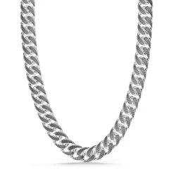 Sale Zancan Broad Curb Chain Necklace With Black Striated Finished. Colliers
