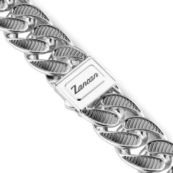 Sale Zancan Broad Curb Chain Necklace With Black Striated Finished. Colliers