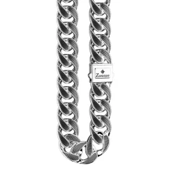 Sale Zancan Broad Curb Chain Necklace With Black Striated Finished. Colliers