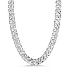 Best Zancan Broad Curb Chain Necklace With Striated Finish. Colliers