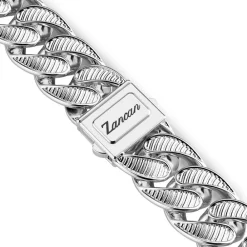 Best Zancan Broad Curb Chain Necklace With Striated Finish. Colliers