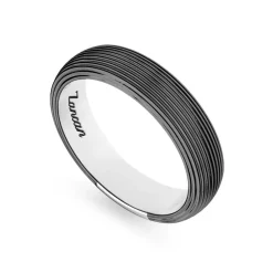 Clearance Zancan Burnished Silver Band Ring. Bagues