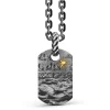 Hot Zancan Burnished Silver Necklace With Pendant Depicting Sea Waves. Colliers