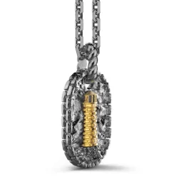 Discount Zancan Burnished Silver Necklace With Lighthouse. Colliers