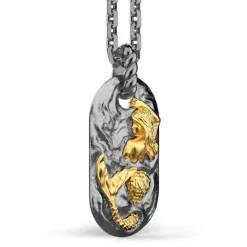 Flash Sale Zancan Burnished Silver Necklace With Mermaid. Colliers