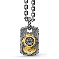 Online Zancan Burnished Silver Necklace With Diver. Colliers