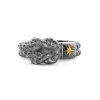Outlet Zancan Burnished Silver Ring With Knot. Bagues