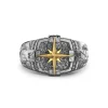 Online Zancan Burnished Silver Ring With Wind Rose. Bagues