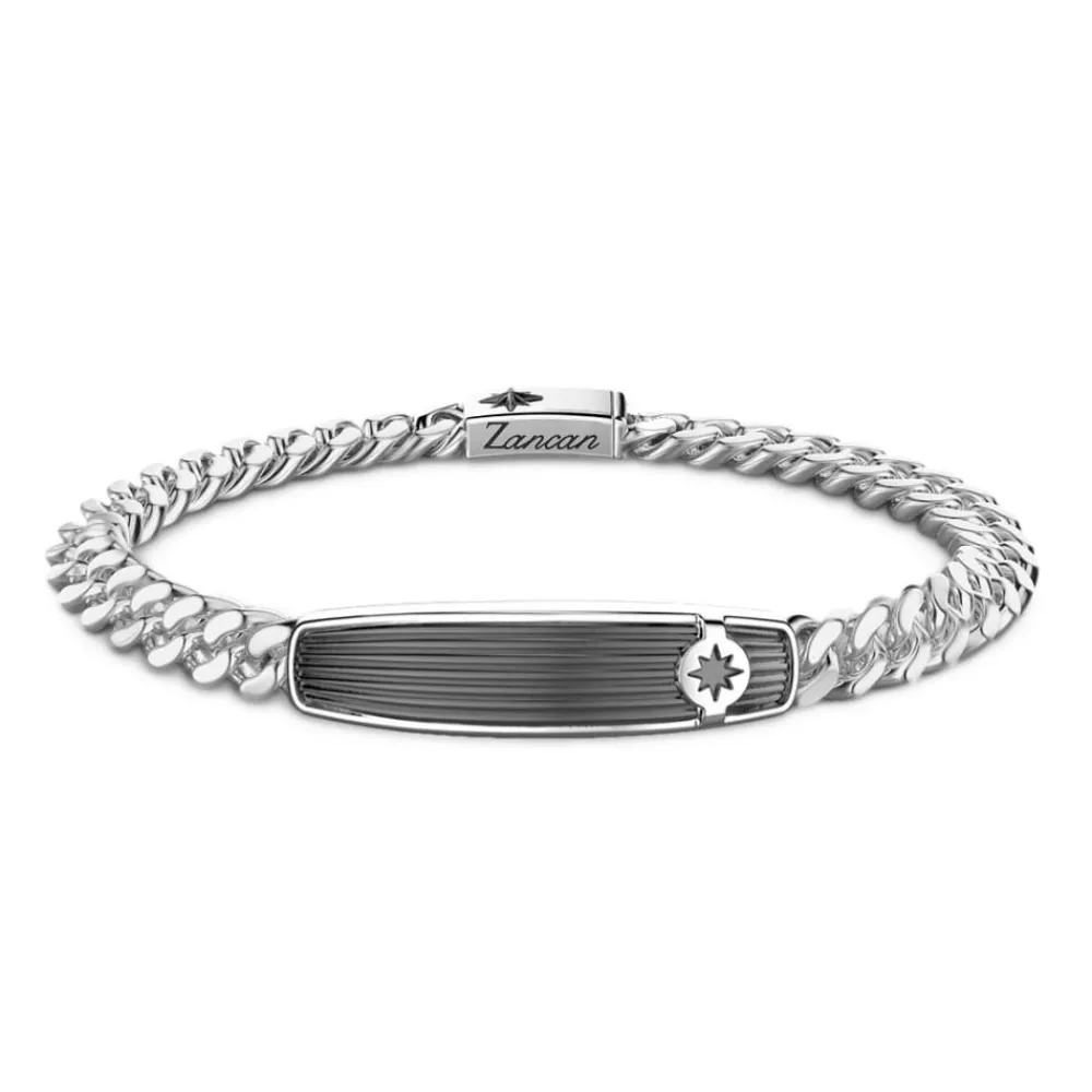 Clearance Zancan Curb Chain Silver Bracelet With Tag. Bracelets