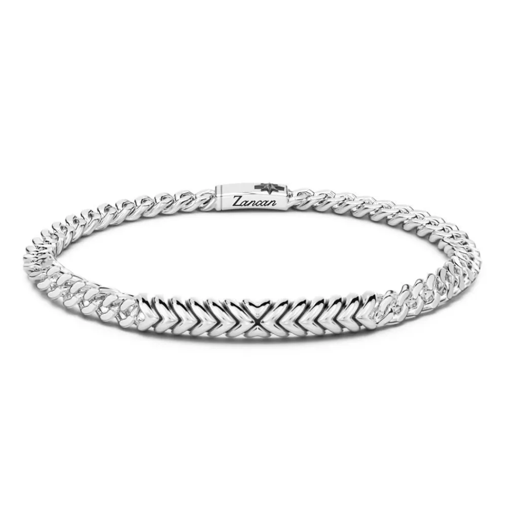 New Zancan Curb Chain Silver Bracelet With Tag. Bracelets