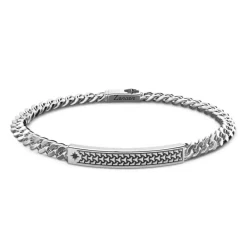 Best Sale Zancan Curb Chain Silver Bracelet With Tag. Bracelets