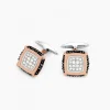 Fashion Zancan Gold And Diamond Cufflinks. Boutons De Manchette