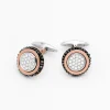 New Zancan Gold And Diamond Cufflinks. Boutons De Manchette