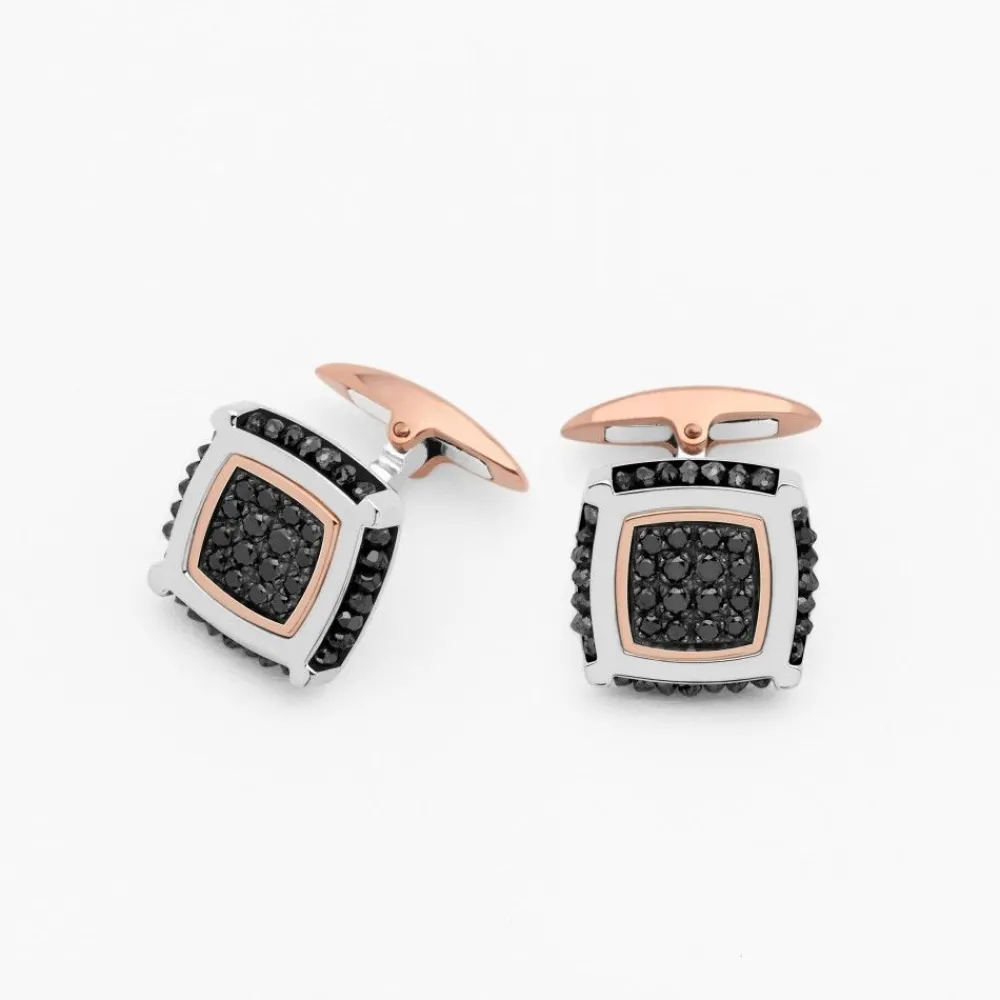 Sale Zancan Gold And Diamond Cufflinks. Boutons De Manchette