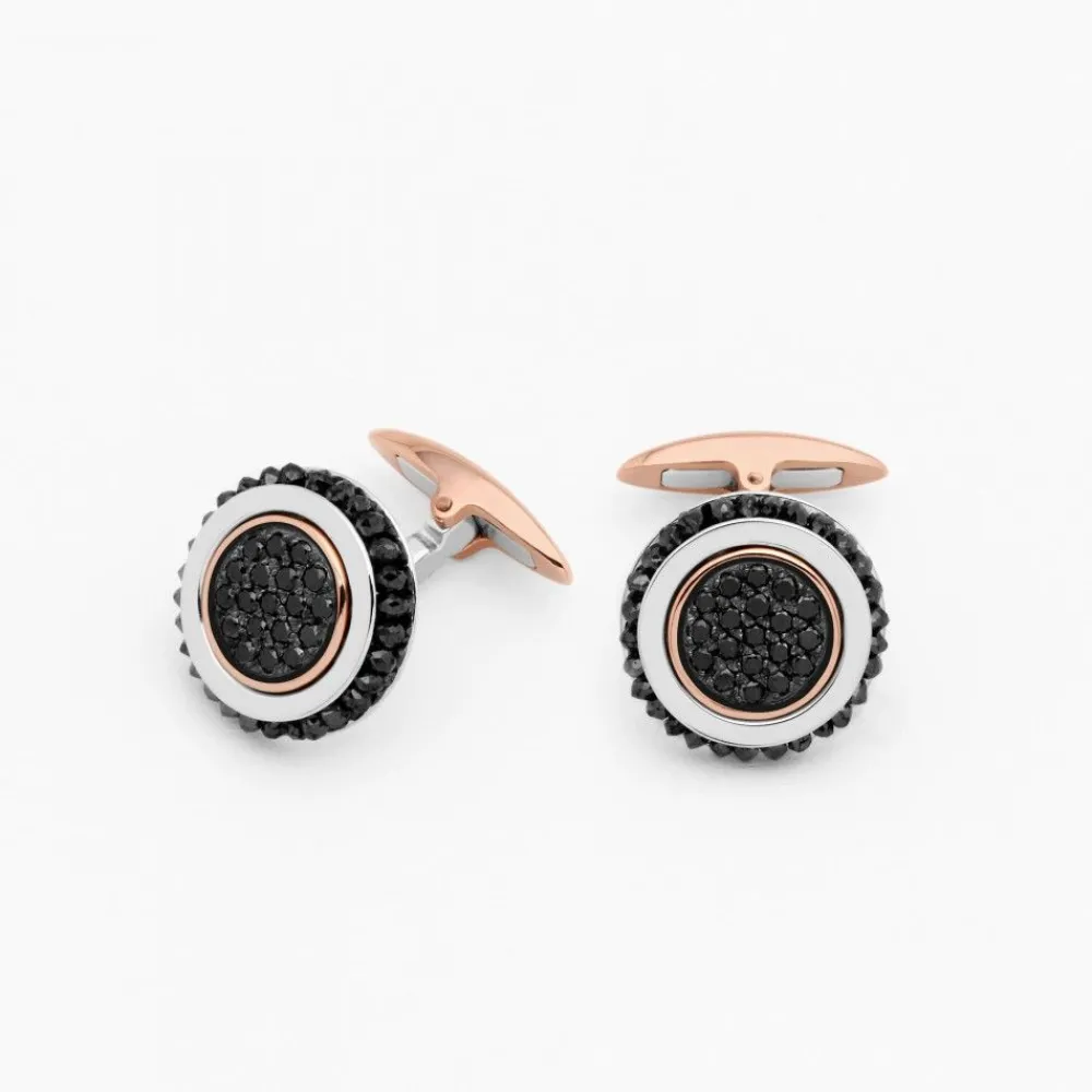 Store Zancan Gold And Diamond Cufflinks. Boutons De Manchette