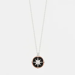 Best Zancan Gold Necklace With Wind Rose Pendant And Diamonds. Colliers