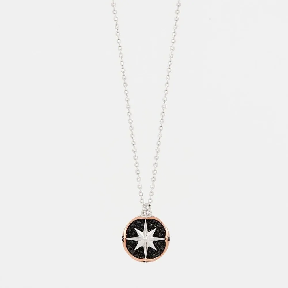 Best Zancan Gold Necklace With Wind Rose Pendant And Diamonds. Colliers
