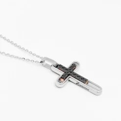 Best Sale Zancan Gold Necklace With Cross And Diamonds. Colliers
