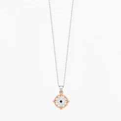Fashion Zancan Gold Necklace With Wind Rose Pendant And Diamonds. Colliers