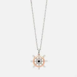 Best Zancan Gold Necklace With Helm Pendant And Diamonds. Colliers