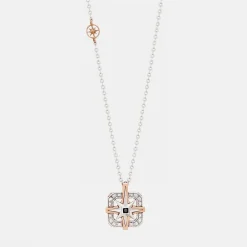 Sale Zancan Gold Necklace With Wind Rose Pendant And Diamonds. Colliers
