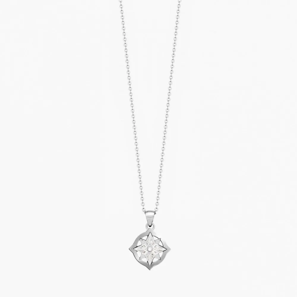 Cheap Zancan Gold Necklace With Wind Rose Pendant And Diamonds. Colliers