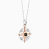 Hot Zancan Gold Necklace With Wind Rose Pendant And Diamonds. Colliers