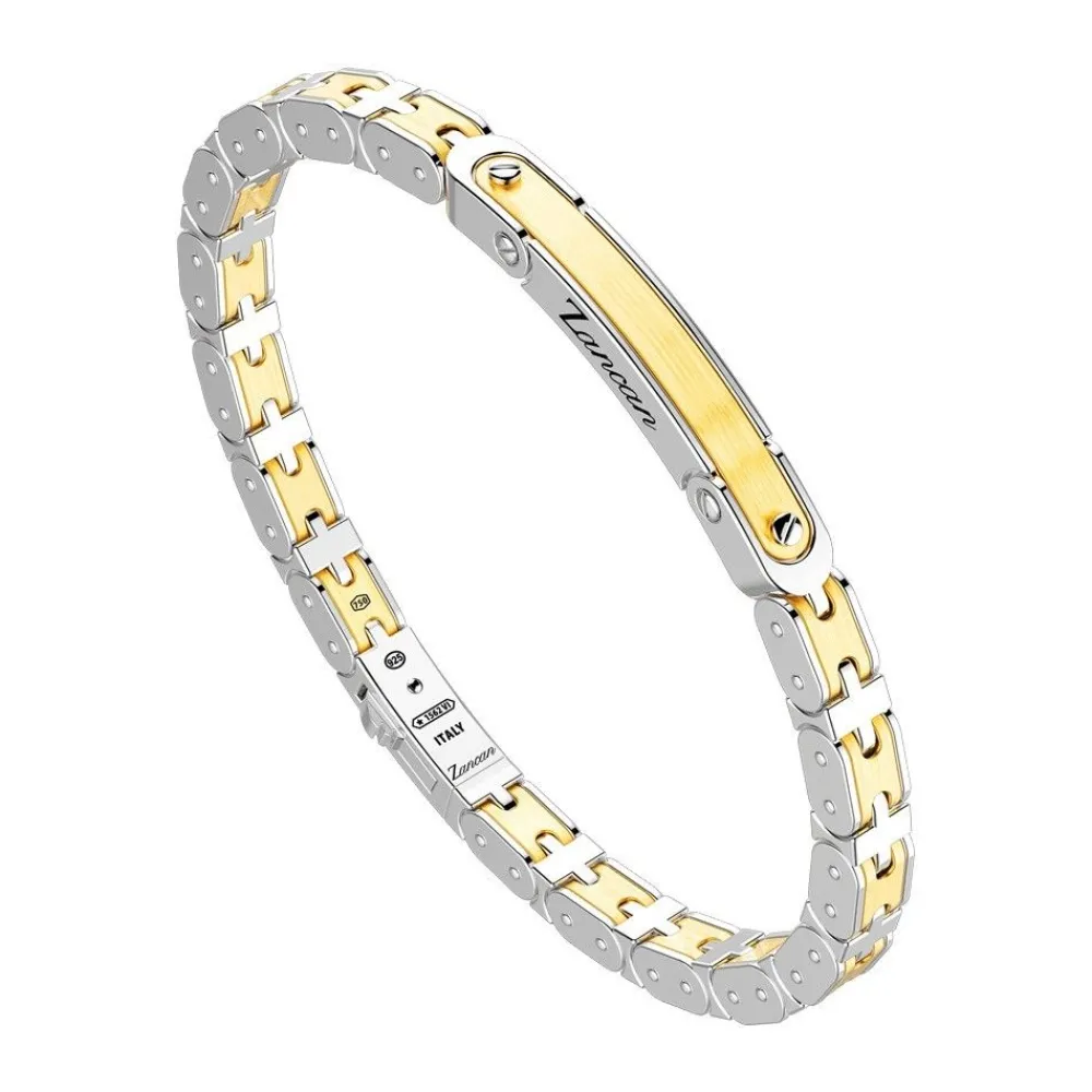 Outlet Zancan 18K Gold And Silver Bracelet With Tag. Bracelets