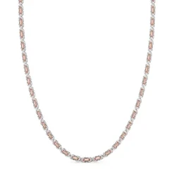 Best Zancan 18K Rose Gold And Silver Necklace. Colliers