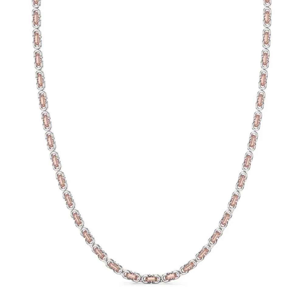 Best Zancan 18K Rose Gold And Silver Necklace. Colliers