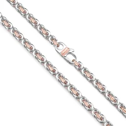 Best Zancan 18K Rose Gold And Silver Necklace. Colliers