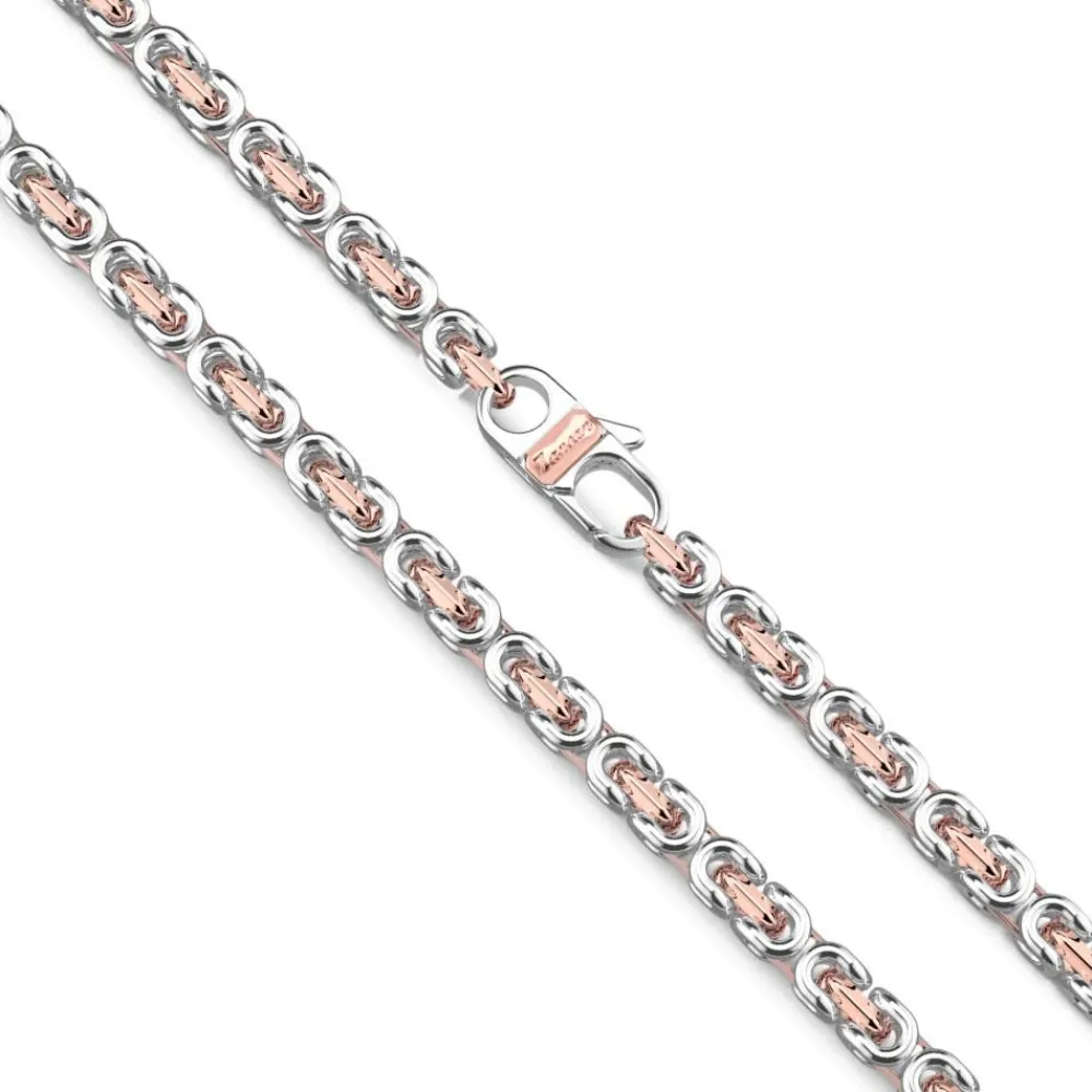 Best Zancan 18K Rose Gold And Silver Necklace. Colliers