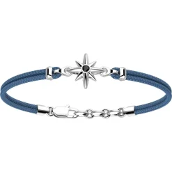 Cheap Zancan Kevlar Bracelet With Silver Wind Rose. Bracelets