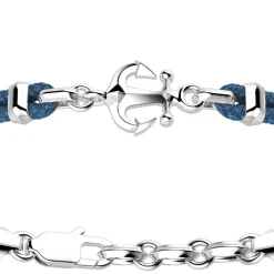 New Zancan Kevlar Bracelet With Silver Anchor. Bracelets